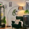 Bassagoda Lámpara de pie Cromo, Negro, 1 luz