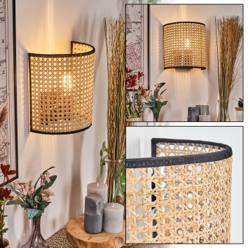 Abedim Lámpara Up & Down, Apliques Negro, 1 luz