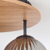 Koyoto Plafones, Luminarias esféricas 40 cm Crudo, Negro, 3 luces