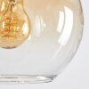 Koyoto Lámparas suspendidas, Luminarias esféricas, Lámparas colgantes Colores ámbar, Transparente, Ahumado, 8 luces