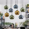 Koyoto Lámparas suspendidas, Luminarias esféricas, Lámparas colgantes Azul, dorado, Verde, 8 luces