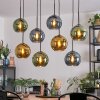 Koyoto Lámparas suspendidas, Luminarias esféricas, Lámparas colgantes Azul, dorado, Verde, 8 luces