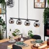 Koyoto Lámparas suspendidas, Luminarias esféricas, Lámparas colgantes Cromo, Ahumado, 4 luces