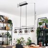 Koyoto Lámparas suspendidas, Luminarias esféricas, Lámparas colgantes Cromo, Ahumado, 4 luces