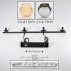Koyoto Lámparas suspendidas, Luminarias esféricas, Lámparas colgantes Colores ámbar, Cromo, Ahumado, 4 luces