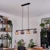 Koyoto Lámparas suspendidas, Luminarias esféricas, Lámparas colgantes Colores ámbar, Cromo, Ahumado, 4 luces