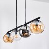 Koyoto Lámparas suspendidas, Luminarias esféricas, Lámparas colgantes Colores ámbar, Cromo, Transparente, Ahumado, 4 luces