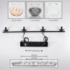 Koyoto Lámparas suspendidas, Luminarias esféricas, Lámparas colgantes Colores ámbar, Transparente, Ahumado, 4 luces