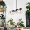 Koyoto Lámparas suspendidas, Luminarias esféricas, Lámparas colgantes Colores ámbar, Transparente, Ahumado, 4 luces