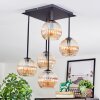 Koyoto Plafones, Luminarias esféricas Colores ámbar, 5 luces