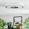 Loron Plafones, Panel LED Plata, Blanca, 1 luz