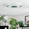 Loron Plafones, Panel LED Plata, Blanca, 1 luz