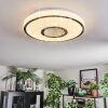Loron Plafones, Panel LED Plata, Blanca, 1 luz