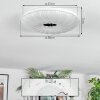 Luvan Plafones LED Blanca, 1 luz