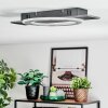 Lidor Plafones LED Negro, Plata, 1 luz