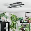 Lidor Plafones LED Negro, Plata, 1 luz