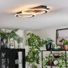 Lidor Plafones LED Negro, Plata, 1 luz
