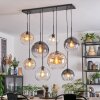 Koyoto Lámparas suspendidas, Luminarias esféricas, Lámparas colgantes Antracita, Plata, Blanca, 8 luces