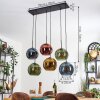 Koyoto Lámparas suspendidas, Luminarias esféricas, Lámparas colgantes Azul, dorado, Verde, Color cobre, 6 luces