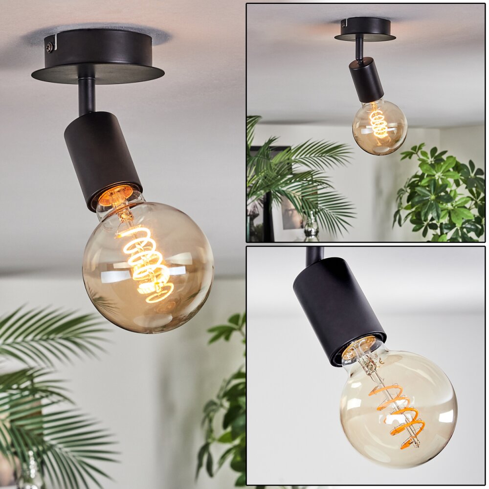 Geira Plafones, Spot techo, Spot de pared Negro, 1 luz main product photo