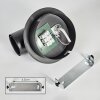 Geira Plafones, Spot techo, Spot de pared Negro, 1 luz