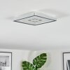 Simonstorp Plafones, Panel LED Plata, Blanca, 1 luz