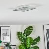 Simonstorp Plafones, Panel LED Plata, Blanca, 1 luz