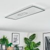 Simonstorp Plafones, Panel LED Plata, Blanca, 1 luz