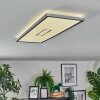 Simonstorp Plafones, Panel LED Plata, Blanca, 1 luz