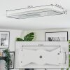 Simonstorp Plafones, Panel LED Plata, Blanca, 1 luz