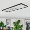 Simonstorp Plafones, Panel LED Negro, Blanca, 1 luz