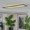 Simonstorp Plafones, Panel LED Negro, Blanca, 1 luz