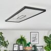 Simonstorp Plafones, Panel LED Negro, Blanca, 1 luz