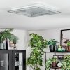 Ipres Plafones, Panel LED Plata, Blanca, 1 luz