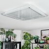 Ipres Plafones, Panel LED Plata, Blanca, 1 luz