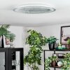 Ipres Plafones, Panel LED Plata, Blanca, 1 luz