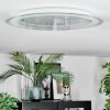 Ipres Plafones, Panel LED Plata, Blanca, 1 luz