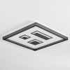 Ilyan Plafones, Panel LED Negro, 1 luz