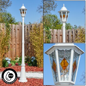 Hongkong Candelabro, Iluminación de caminos Blanca, 1 luz Hongkong Candelabro, Iluminación de caminos Blanca, 1 luz