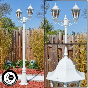 Hongkong Candelabro, Iluminación de caminos Blanca, 2 luces