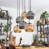 Ripoll Lámparas suspendidas, Luminarias esféricas, Lámparas colgantes Colores ámbar, Ahumado, 6 luces