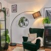 Soungou Lámpara de pie Cromo, Negro, 1 luz