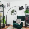Soungou Lámpara de pie Cromo, Negro, 1 luz