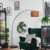 Cando Lámpara de pie Cromo, Negro, 1 luz
