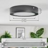 Isela Plafones, Panel LED Negro, 1 luz