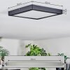 Isela Plafones, Panel LED Negro, 1 luz