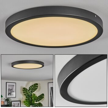 Isela Plafones, Panel LED Negro, 1 luz