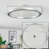 Xarel Plafones, Panel LED Plata, 1 luz