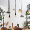 Koyoto Lámparas suspendidas, Luminarias esféricas, Lámparas colgantes Colores ámbar, Transparente, Ahumado, 6 luces