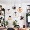 Gastor Lámparas suspendidas, Luminarias esféricas, Lámparas colgantes Colores ámbar, Cromo, Transparente, Ahumado, 6 luces
